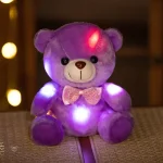 Ours en peluche avec effet lumineux apaisant