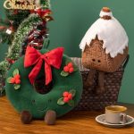 Peluche de Noël festive aux couleurs vives et douces