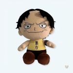 Peluche Ace One Piece en coton doux, personnage de manga pirate