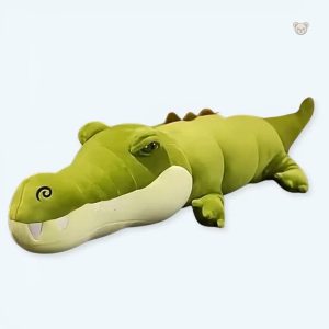 Peluche alligator vert géant douce pour enfants