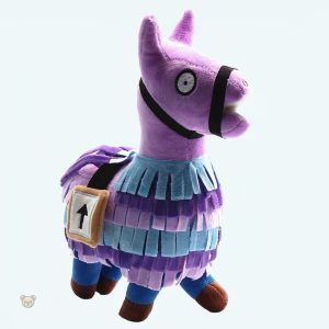 Peluche alpaga Fortnite violet douce et câline pour enfant