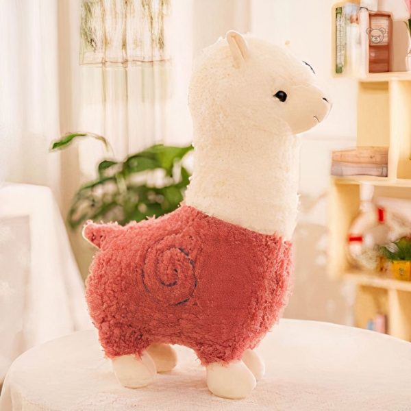 Alpaga coloré en peluche, compagnon idéal pour enfants