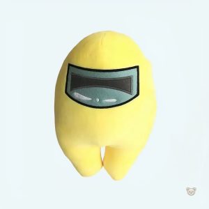Peluche jaune amusante inspirée d'Among Us