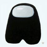Peluche noire douce Among Us