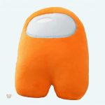 Peluche douce Among Us orange pour fans de gaming
