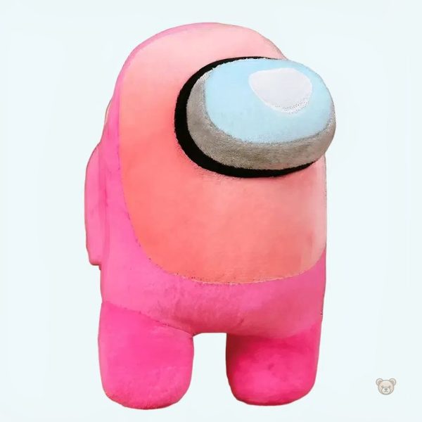 peluche-among-us-rose-saumon-douce-enfant-amusant-1 Peluche Among Us rose saumon douce et amusante pour enfants