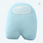 Peluche douce turquoise Among Us pour câliner les enfants