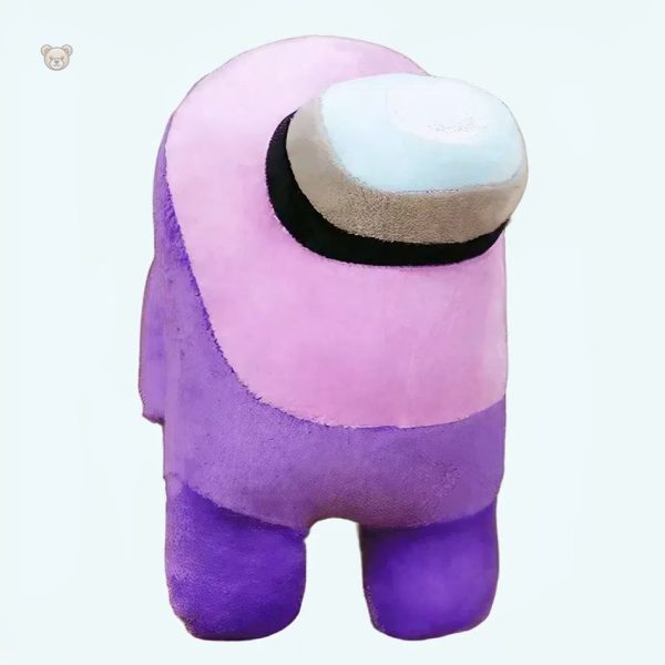 peluche-among-us-violette-douce-caline-enfant-1 Peluche violette Among Us douce et câline pour enfant