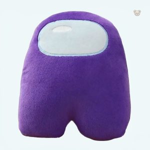 Peluche violette Among Us douce pour enfants
