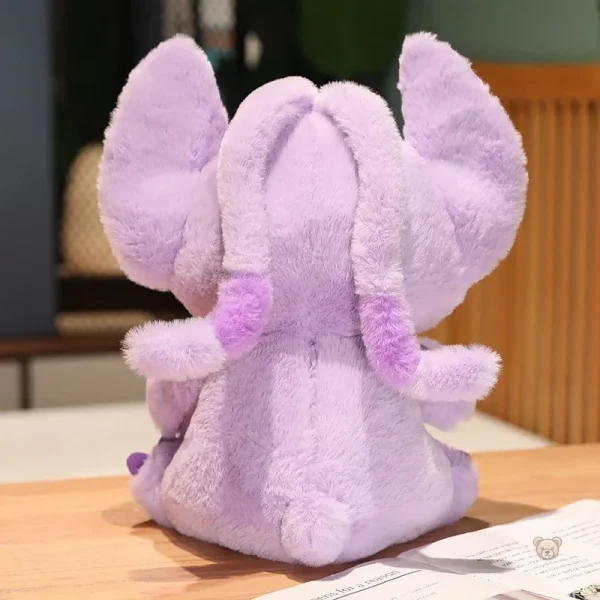 Peluche Disney Angel, grande oreilles, couleur violet