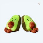 Peluche avocat vert porte-clés mignon