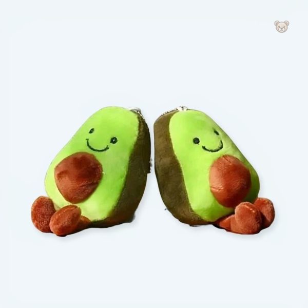 peluche-avocat-vert-porte-cles-mignon-1 Peluche avocat vert porte-clés mignon