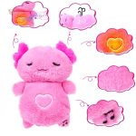 Peluche rose axolotl douce et apaisante