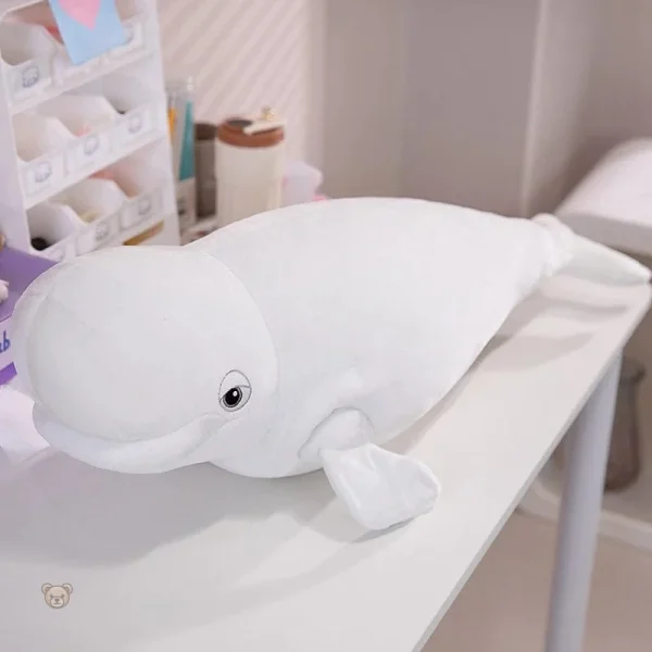 peluche-baleine-a-bosse-blanche-1 Peluche baleine à bosse blanche douce et câline