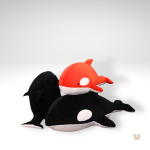 Peluche baleine colorée pour bébé