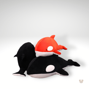 Peluche baleine colorée pour bébé