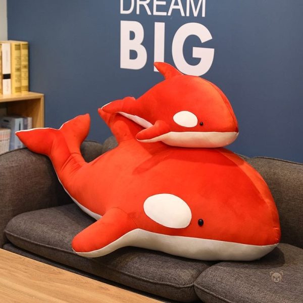 Peluche baleine bébé avec des couleurs vives