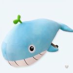 Peluche baleine bleue pastel douce