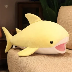 Peluche baleine jaune douce et amicale