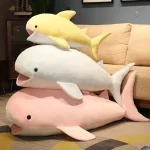 Jolie peluche baleine jaune pour câlins