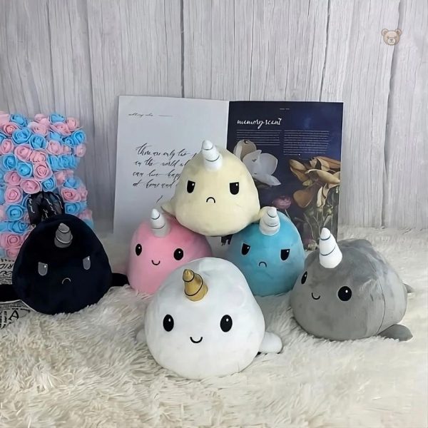 Jouet en peluche, baleine licorne pour câlins doux