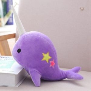 Peluche douce baleine licorne pour câlins d'enfant