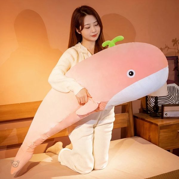 Grosse peluche baleine, idéale pour la décoration intérieure