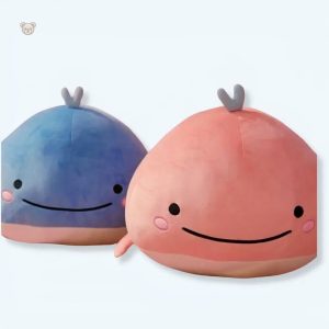 Peluche baleine rose moelleuse pour câlins d'enfants