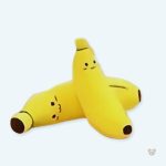 Peluche banane géante douce pour câlins d'enfants