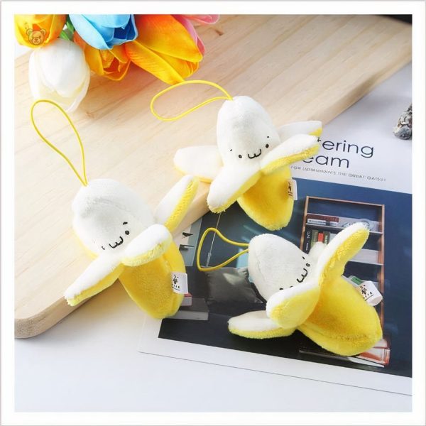 Jouet en peluche jaune amusant