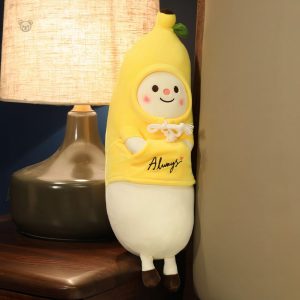 Peluches Kawaii banane, décoration enfantine