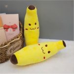 Peluche fruit banane, sourire joyeux, idéale pour câlins