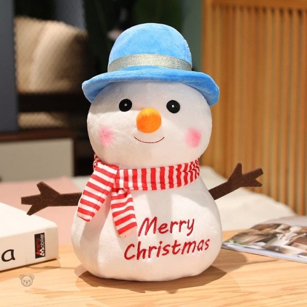 Cadeau Noël : peluche bonhomme de neige