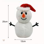 Peluche chaleureuse en forme de bonhomme de neige