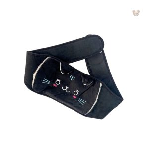 Ceinture bouillotte en peluche chat, compagnon réconfortant et chaud