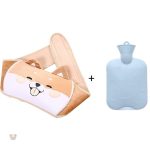 Peluche bouillotte ceinture shiba, confort et chaleur réunis