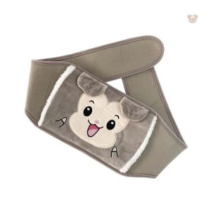 Ceinture bouillotte en peluche singe, idéale pour se réchauffer