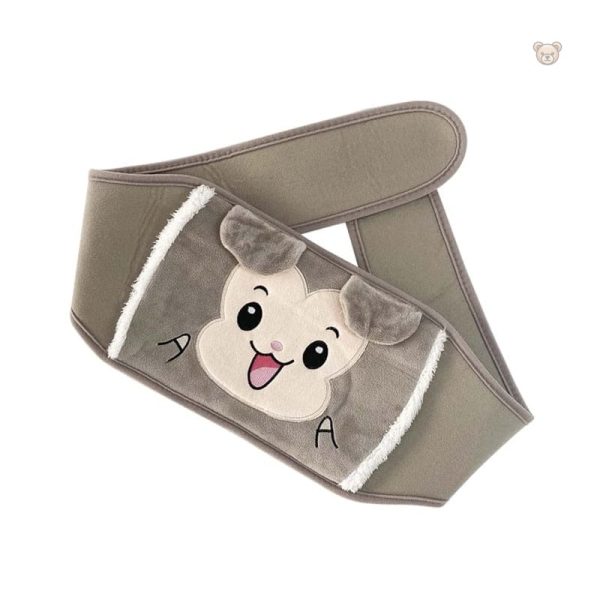 Ceinture bouillotte en peluche singe, idéale pour se réchauffer