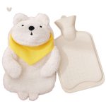 Peluche bouillotte ours polaire douce et réconfortante