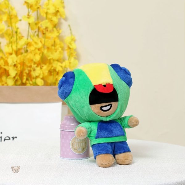 Jouet en peluche coloré Léon de Brawl Stars, idéal pour les enfants