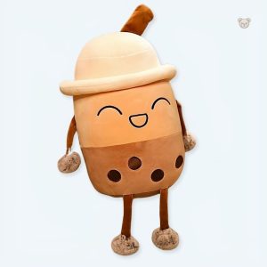 Peluche kawaii Bubble Tea Boba moelleux amusant