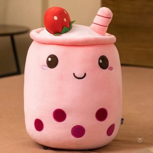 Peluche kawaii en forme de bubble tea mignon