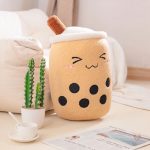 Peluche drôle en forme de bubble tea câline et tendre