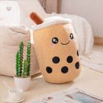 Mignonne peluche bubble tea, parfaite pour les câlins