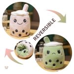Peluche bubble tea réversible douce et amusante
