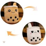 Jouet en peluche mignon en forme de bubble tea