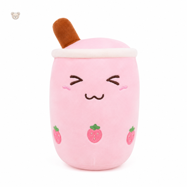 Peluche squishmallow sur le thème du bubble tea