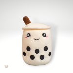 Peluche ludique en forme de bubble tea décor