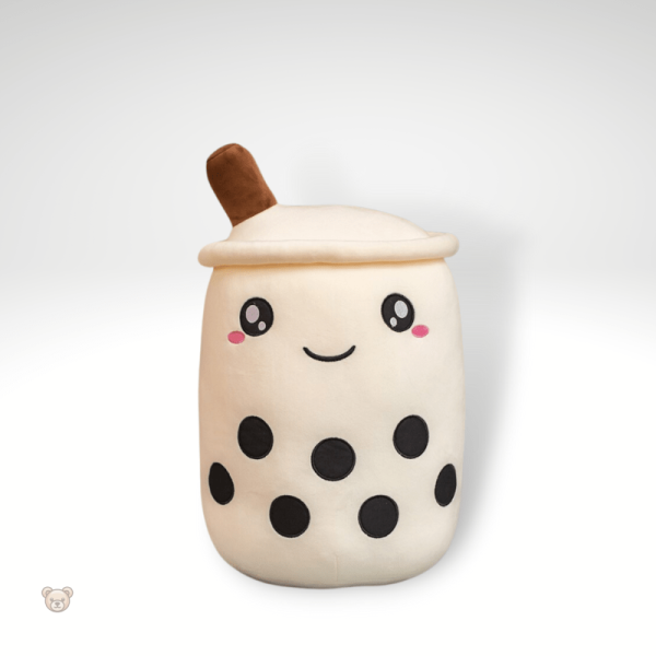 Peluche ludique en forme de bubble tea décor