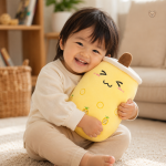 Doux squishmallow inspiré du bubble tea